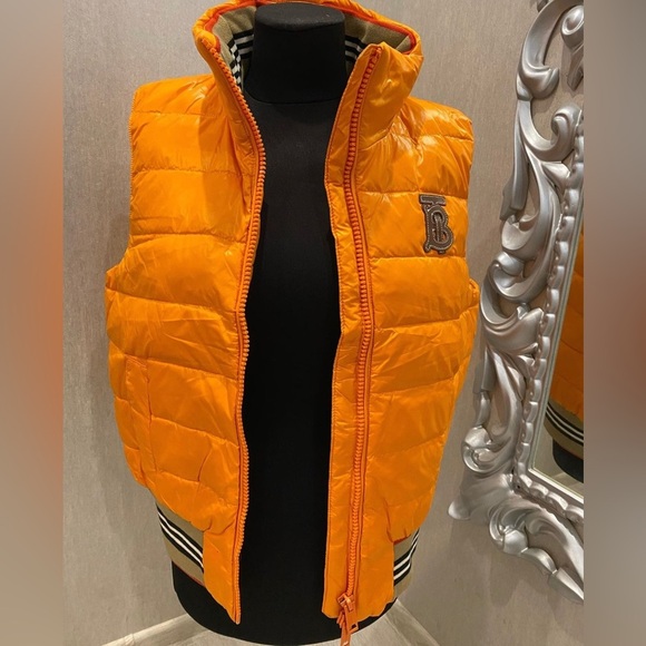 Icon Stripe Detail Down-filled Puffer Gilet vest - Picture 2 of 9